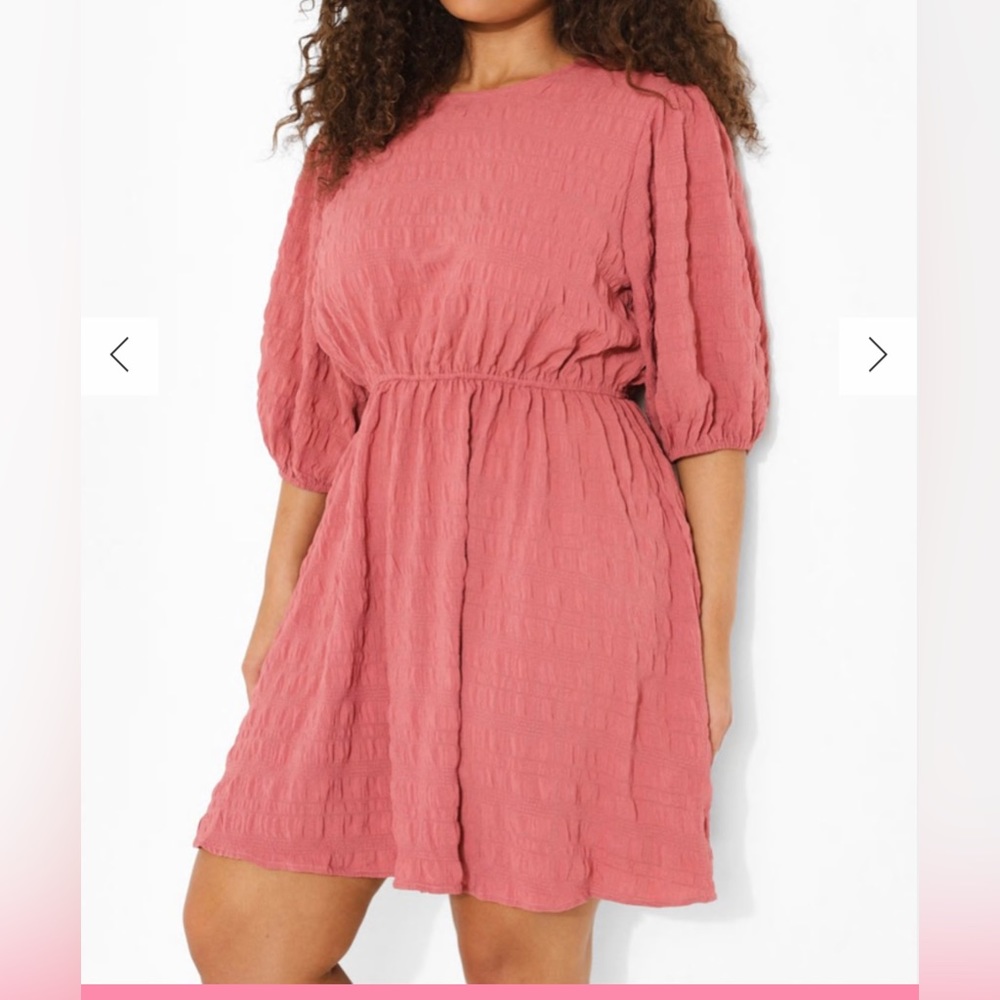 Boohoo Plus Smock Dress Size 14